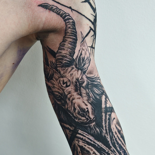 Masculino Negro Gráfico tatuaje #96266 | Tattoo Artist Vladimir Kovalevskiy