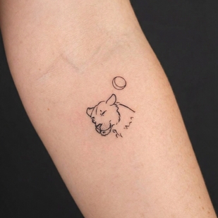 Femenino Negro Minimalismo tatuaje #103800 | Tattoo Artist Elena Korobova