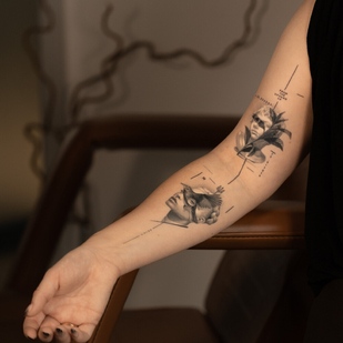 Negro y Gris Realismo tatuaje #104483 | Tattoo Artist Vytautas Vy