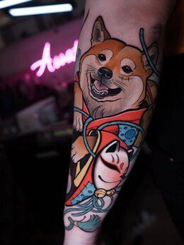 Neotraditional tattoo