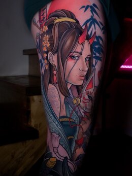 Neotraditional tattoo