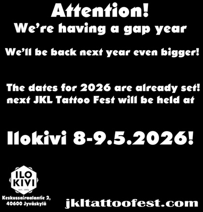 Jyväskylä Tattoo & Rock Festival #9 | 08 - 09 May 2026