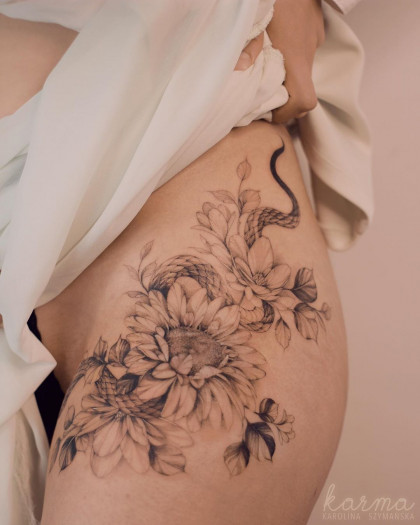 Idées de Tatouage #35527 Artiste tatoueur Karolina Szymańska