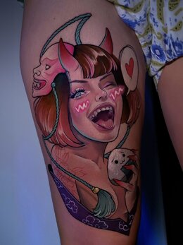 Neotraditional tattoo