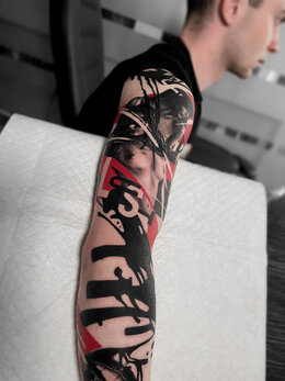 Trashpolka tattoo