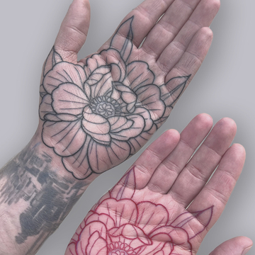 Les tatouages sur les paumes dont vous rêvez par Frederik Heil