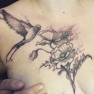 tatouage #5117 | Artiste tatoueur L'oiseau (Franck Solers)
