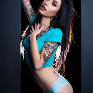 🔥 Photos sexy, portfolio de mannequin  #6501 Modèle de tatouage Karla Blackburn