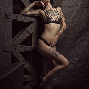 🔥 Photos sexy, portfolio de mannequin  #6508 Modèle de tatouage Karla Blackburn
