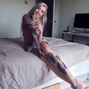 🔥 Photos sexy, portfolio de mannequin  #6227 Modèle de tatouage Kimberry Behets