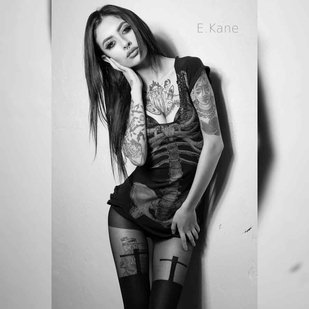 🔥 Photos sexy, portfolio de mannequin  #6548 Modèle de tatouage Karla Blackburn