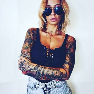 🔥 Photos sexy, portfolio de mannequin  #15709 Modèle de tatouage Brittany Hetzer