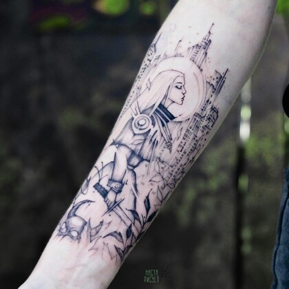 Idées de Tatouage # Artiste tatoueur Anastasiya Patlasova