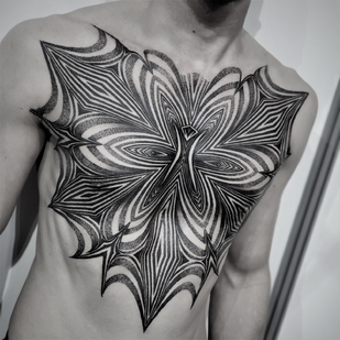 Homme Noir Ornemental tatouage #49014 | Artiste tatoueur ILYA CASCAD