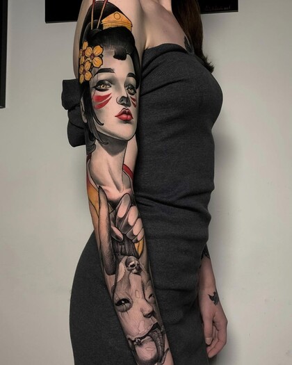 Idées de Tatouage #62717 Artiste tatoueur Dauren Usenov