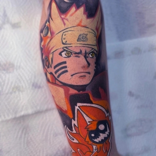 Homme Couleur Anime tatouage sur Avant-bras #63164 | Artiste tatoueur Danya Hikki