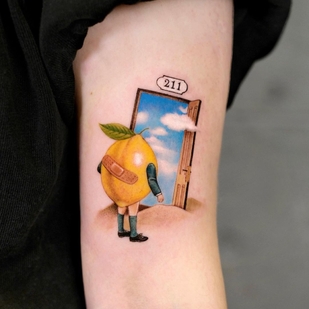 Femme Couleur  tatouage sur Épaule #63506 | Artiste tatoueur Neuneu Wu