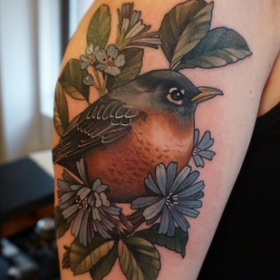 Femme Couleur Néo-traditionnel tatouage sur Épaule #63782 | Artiste tatoueur Melise Hill