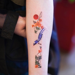 Femme Couleur  tatouage sur Avant-bras #51931 | Artiste tatoueur Franky Yang