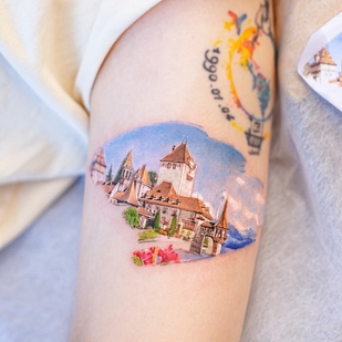 Femme Couleur  tatouage sur Épaule #51927 | Artiste tatoueur Franky Yang