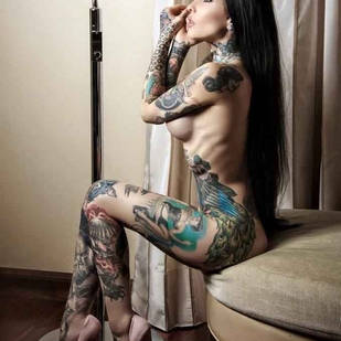 🔥 Photos sexy, portfolio de mannequin  #9458 Modèle de tatouage Makani Terror