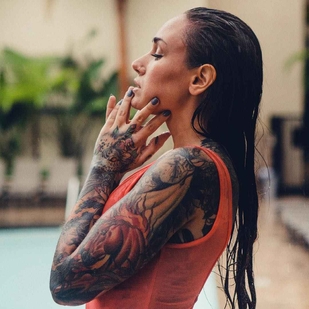 🔥 Photos sexy, portfolio de mannequin  #17729 Modèle de tatouage Michelle Maron