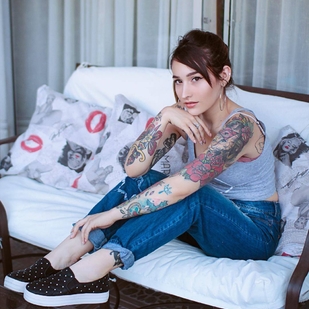 🔥 Photos sexy, portfolio de mannequin  #28823 Modèle de tatouage Mica