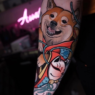 Homme Couleur Néo-traditionnel tatouage sur Avant-bras #65076 | Artiste tatoueur Alena Lang