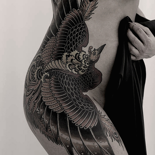 Femme Couleur Japonais tatouage sur Côté #65641 | Artiste tatoueur ROMAN MIGURA