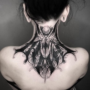 Femme Noir  tatouage #29949 | Artiste tatoueur Stanislav Gromov