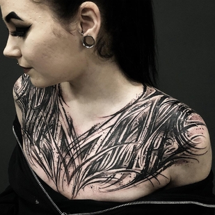 Femme Noir  tatouage #29958 | Artiste tatoueur Stanislav Gromov