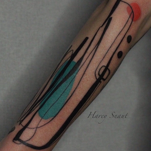 Femme Couleur Abstrait tatouage sur Avant-bras #53662 | Artiste tatoueur Harey Snaut