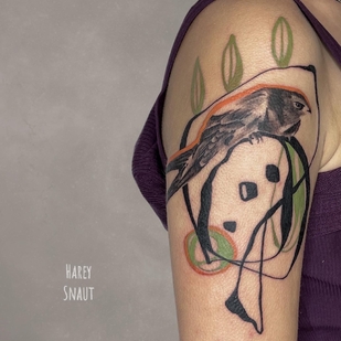 Femme Couleur Style d'Auteur tatouage sur Épaule #53617 | Artiste tatoueur Harey Snaut