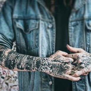 tatouage #18981 | Artiste tatoueur Noel'le Longhaul (Loone)