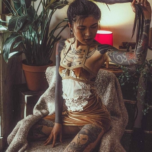 🔥 Photos sexy, portfolio de mannequin  #20036 Modèle de tatouage Anh Wisle