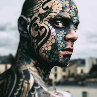 🔥 Photos sexy, portfolio de mannequin  #19008 Modèle de tatouage Sylvain Hélaine