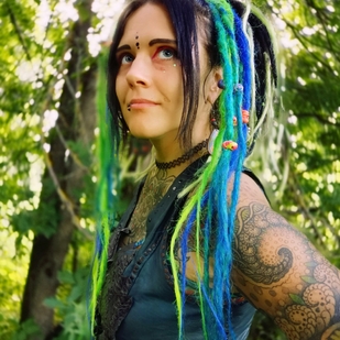 Femme Couleur Ornemental tatouage sur Manche #67949 | Artiste tatoueur Ioann Leo ( LEO-VAN )