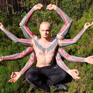 Homme Couleur  tatouage sur Manche #67972 | Artiste tatoueur Ioann Leo ( LEO-VAN )