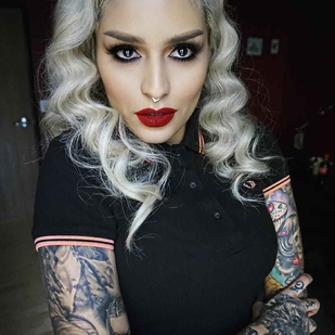 🔥 Photos sexy, portfolio de mannequin  #782 Modèle de tatouage Lora Arellano