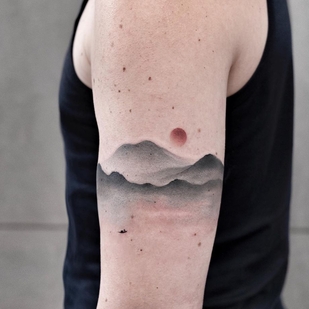 Femme  Aquarelle tatouage sur Épaule #40082 | Artiste tatoueur Chen Jie