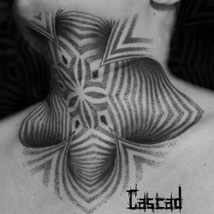 Homme Noir Ornemental tatouage sur Cou #40231 | Artiste tatoueur ILYA CASCAD