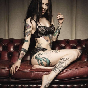 🔥 Photos sexy, portfolio de mannequin  #21246 Modèle de tatouage Tanya Bat