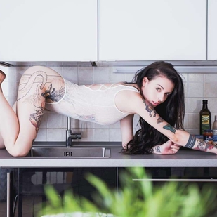 🔥 Photos sexy, portfolio de mannequin  #21240 Modèle de tatouage Tanya Bat