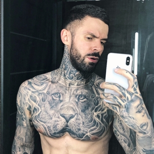 🔥 Photos sexy, portfolio de mannequin  #31329 Modèle de tatouage Leo 