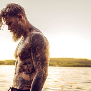 🔥 Photos sexy, portfolio de mannequin  #22300 Modèle de tatouage Josh Mario John