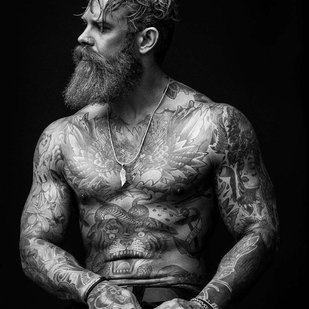 🔥 Photos sexy, portfolio de mannequin  #22309 Modèle de tatouage Josh Mario John