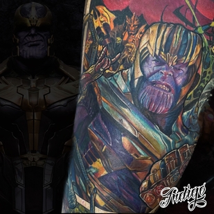 Homme Couleur Réalisme tatouage sur Jambe #36900 | Artiste tatoueur Andrey Indigo
