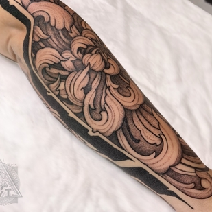 Homme Noir Graphique tatouage sur Avant-bras #72209 | Artiste tatoueur Ioann Leo ( LEO-VAN )