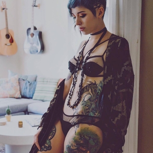 🔥 Photos sexy, portfolio de mannequin  #23090 Modèle de tatouage Claire West