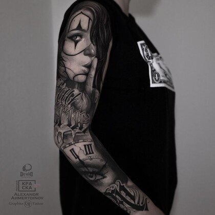 Idées de Tatouage #37108 Artiste tatoueur Aleksandr Ahmertdinov